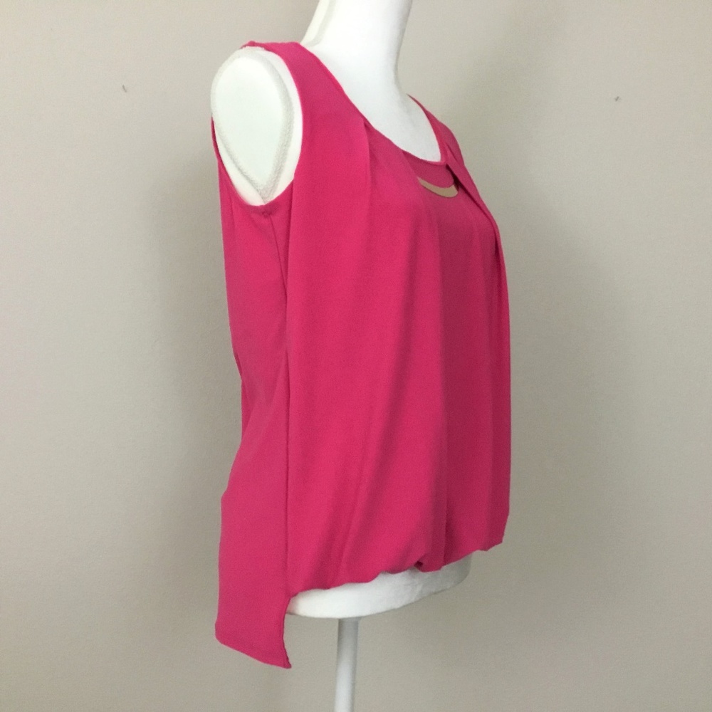 Naif magenta sleeveless top - Picture 4 of 9